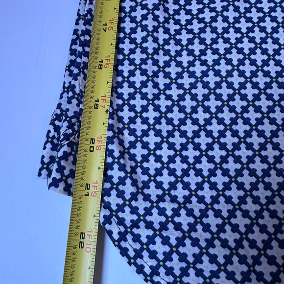 Victoria Secret Nightshirt Cotton Collared  Sz Large Button-Up Blue-White - Picture 8 of 10